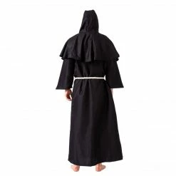 Spooktacular Creations Classic Costumes Medieval Hooded Monk Cloak Renaissance Priest Robe Cosplay Costume - Adult