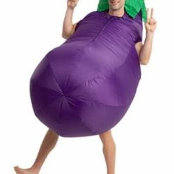 Spooktacular Creations Peach And Eggplant Couple Inflatable Costume - Adult Matching Costumes