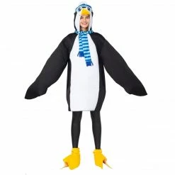Spooktacular Creations Animal Costumes Penguin Animal Onesie Pajama Costume - Adult