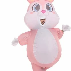 Spooktacular Creations Easter Full Body Pink Bunny Inflatable Costume (Adult & Child)