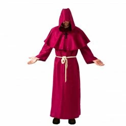 Spooktacular Creations Medieval Hooded Monk Cloak Renaissance Priest Robe Cosplay Costume - Adult Classic Costumes