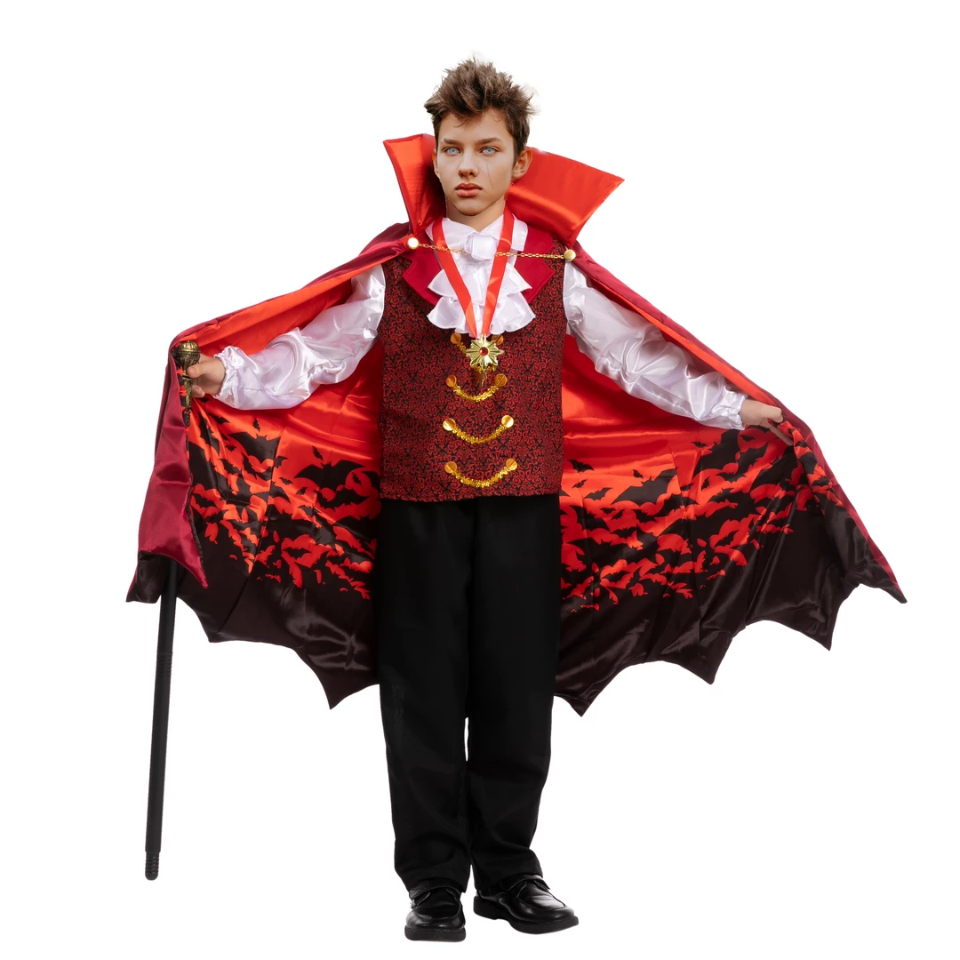 Spooktacular Creations Vampire Costume Cosplay (Red) - Child 3 Spooktacular Creations Vampire Costume Cosplay (Red) - Child