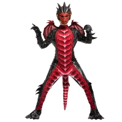 Spooktacular Creations Boys Black And Red Dragon Costume Scary Costumes
