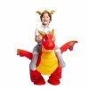 Spooktacular Creations Inflatable Ride-On Fire Dragon Costume - Child Animal Costumes