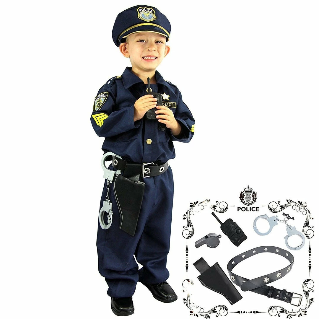 Spooktacular Creations Child Costumes Police Officer Costume With Role Play Cosplay Kit - Child 3 Spooktacular Creations Child Costumes Police Officer Costume With Role Play Cosplay Kit - Child