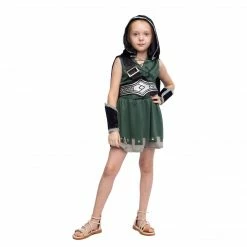 Spooktacular Creations Warrior Night Hooded Huntress Costume For Role Play Tween Girls With Cosplay Accessories Historical Costumes