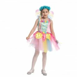 Spooktacular Creations Colorful Fairy Costume For Role Play Cosplay- Child Classic Costumes