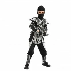 Spooktacular Creations Silver Ninja Costume - Child Classic Costumes