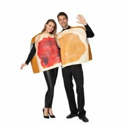 Spooktacular Creations Butter And Jelly PBJ Costume Couple Set - Adult Adult Costumes