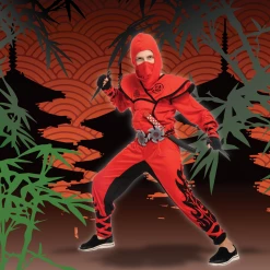 Spooktacular Creations Red Ninja Costume Cosplay - Child Classic Costumes 15 Spooktacular Creations Red Ninja Costume Cosplay - Child Classic Costumes