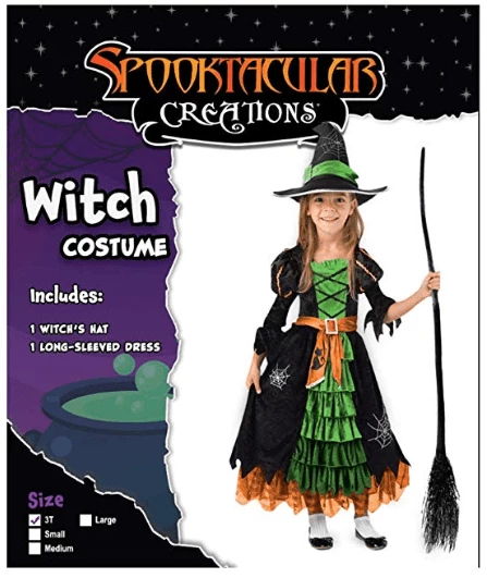 Spooktacular Creations Fairytale Green Cute Witch Dress Cosplay Costume Deluxe Set With Hat For Girls Child Costumes 4 Spooktacular Creations Fairytale Green Cute Witch Dress Cosplay Costume Deluxe Set With Hat For Girls Child Costumes
