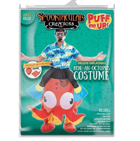 Spooktacular Creations Inflatable Ride-On Octopus Costume - Adult Animal Costumes 4 Spooktacular Creations Inflatable Ride-On Octopus Costume - Adult Animal Costumes