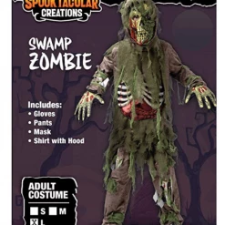 Spooktacular Creations Green Swamp Zombie Costume For Role Play Cosplay- Child 12 Spooktacular Creations Green Swamp Zombie Costume For Role Play Cosplay- Child