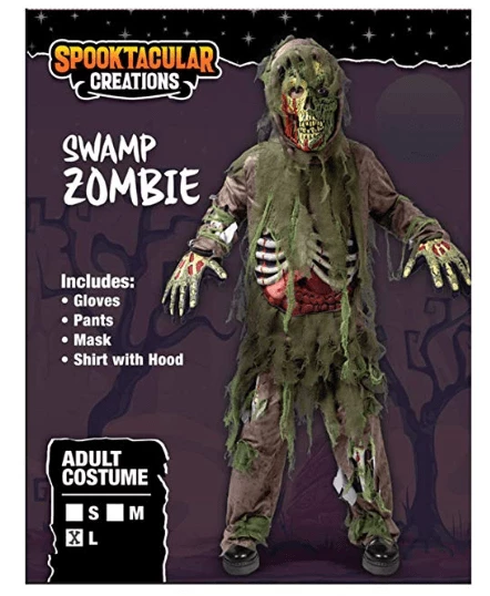 Spooktacular Creations Green Swamp Zombie Costume For Role Play Cosplay- Child 7 Spooktacular Creations Green Swamp Zombie Costume For Role Play Cosplay- Child