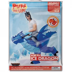 Spooktacular Creations Animal Costumes Inflatable Ride-On Ice Dragon Costume Cosplay