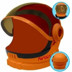 Spooktacular Creations Orange Astronaut Helmet With Movable Visor Cosplay - Child