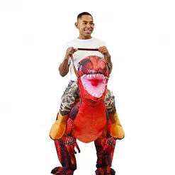 Spooktacular Creations Inflatable Ride-On Red Raptor Costume -Adult Animal Costumes 12 Spooktacular Creations Inflatable Ride-On Red Raptor Costume -Adult Animal Costumes