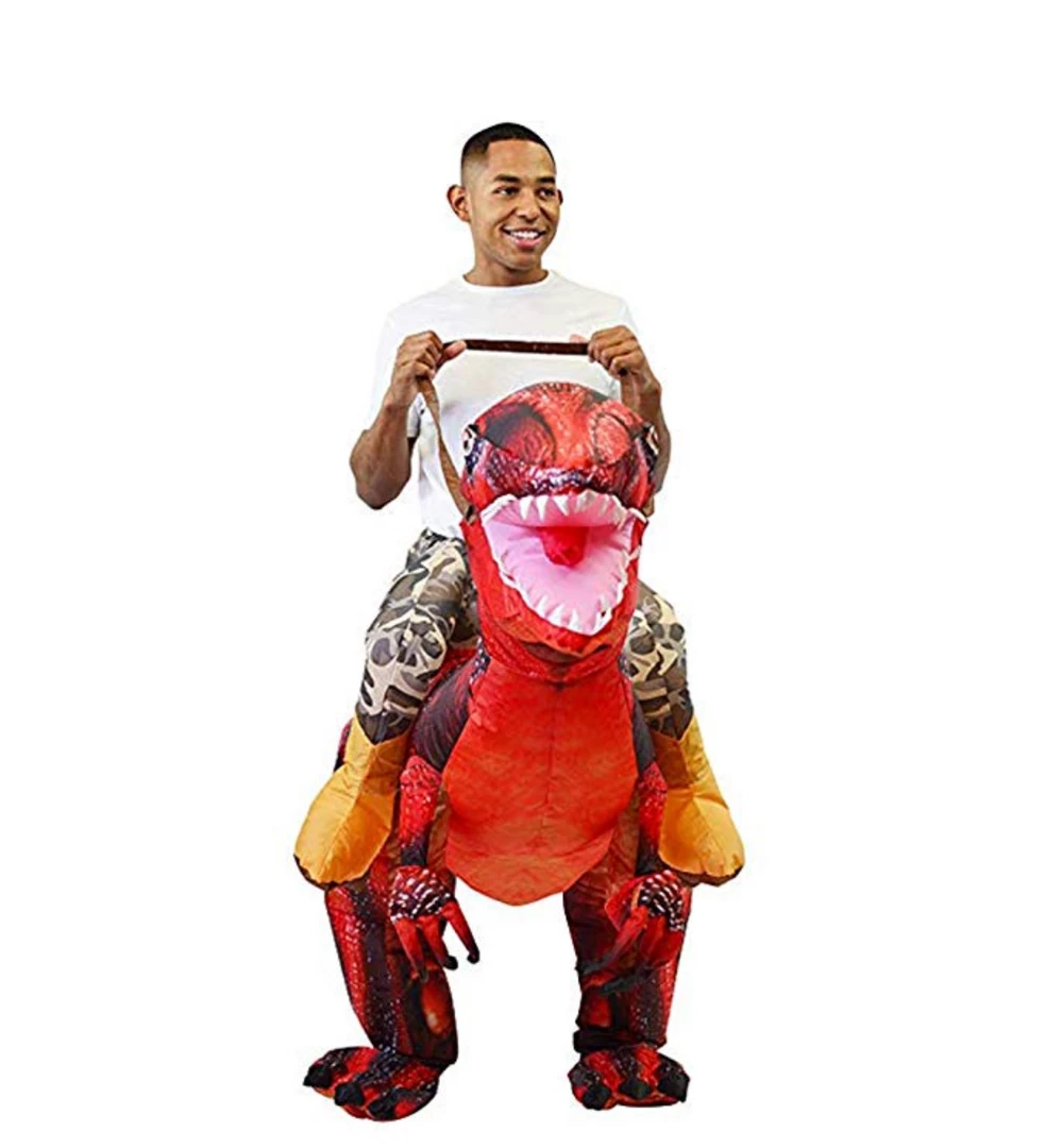 Spooktacular Creations Inflatable Ride-On Red Raptor Costume -Adult Animal Costumes 5 Spooktacular Creations Inflatable Ride-On Red Raptor Costume -Adult Animal Costumes
