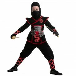 Spooktacular Creations Red Ninja Costume For Girls Cosplay - Child Classic Costumes