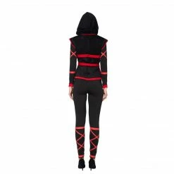 Spooktacular Creations Sexy Darkness Ninja Warrior Costume For Women With Ninja Mask