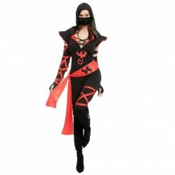 Spooktacular Creations Classic Costumes Women Ninja Long Pants Costume Cosplay