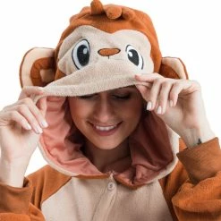 Spooktacular Creations Animal Costumes Monkey Animal Onesies Costume Cosplay - Adult