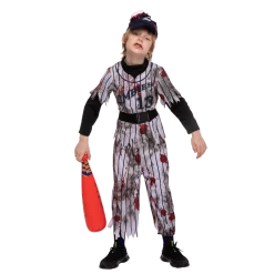Spooktacular Creations Scary Baseball Player Zombie Costume Cosplay - Child