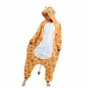 Spooktacular Creations Giraffe Animal Onesie Pajama Costume Cosplay- Adult Animal Costumes