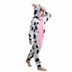 Spooktacular Creations Cow Animal Onesie Pajama Costume - Child