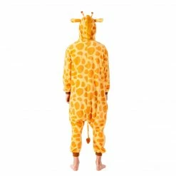 Spooktacular Creations Giraffe Animal Onesie Pajama Costume Cosplay- Adult Animal Costumes