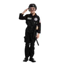 Spooktacular Creations SWAT Officer Costume Role Play Cosplay - Child