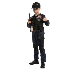 Spooktacular Creations Classic Costumes SWAT Police Costume Role Play Cosplay - Child