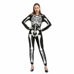 Spooktacular Creations Classic Costumes Sexy Glow In The Dark Skeleton Costume