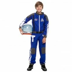 Spooktacular Creations Classic Costumes Blue Astronaut Costume Cosplay - Child