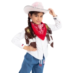 Spooktacular Creations Pink Tiara Felt Cowboy Hats, 2 Pack Child Costumes