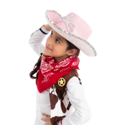 Spooktacular Creations Pink Tiara Felt Cowboy Hats, 2 Pack Child Costumes