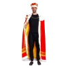 Spooktacular Creations Regal King Royal Robe Cosplay Costume Set With King Crown And Scepter Red - Adult