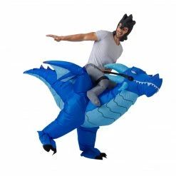 Spooktacular Creations Animal Costumes Inflatable Ride-On Ice Dragon Costume Cosplay