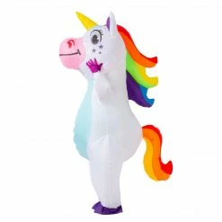 Spooktacular Creations Inflatable White Unicorn Full Body Costume Adult Costumes