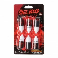 Spooktacular Creations Mini Bottles Of Blood, 6 Pcs