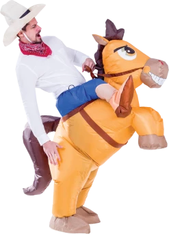 Spooktacular Creations Inflatable Ride-On Cowboy Costume - Adult Adult Costumes