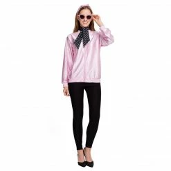 Spooktacular Creations 50s Pink Coat Cosplay Costume- Women Adult Costumes