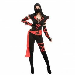 Spooktacular Creations Classic Costumes Women Ninja Long Pants Costume Cosplay