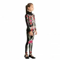 Spooktacular Creations Skeleton/ Day Of The Dead Skeleton Floral Jumpsuit - Child
