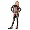 Spooktacular Creations Skeleton/ Day Of The Dead Skeleton Floral Jumpsuit - Child