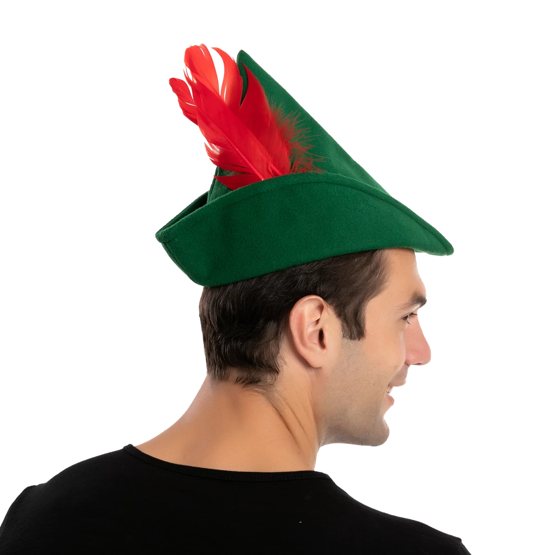 Spooktacular Creations Headwear Felt Robin Hood Hat Cosplay 5 Spooktacular Creations Headwear Felt Robin Hood Hat Cosplay