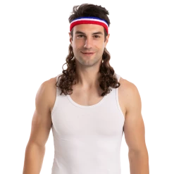 Spooktacular Creations Wigs Men Mullet Wig Cosplay - Adult, 2 Pcs