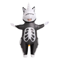 Spooktacular Creations Skeleton Unicorn Full Body Inflatable Costume - Adult