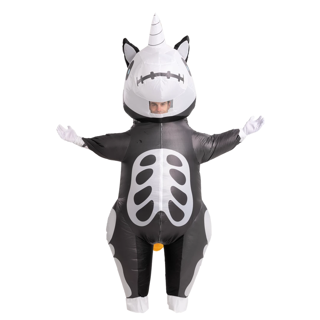 Spooktacular Creations Skeleton Unicorn Full Body Inflatable Costume - Adult 4 Spooktacular Creations Skeleton Unicorn Full Body Inflatable Costume - Adult