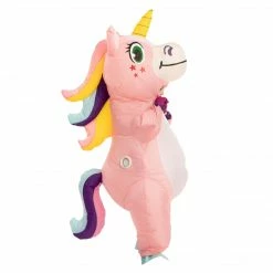 Spooktacular Creations Inflatable Pink Rainbow Unicorn Costume